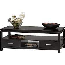 This table is built to be strong and durable. Linon Sutton Black Coffee Table 2 Drawers And 1 Shelf Walmart Com Black Coffee Black Coffee Tables Contemporary Coffee Table