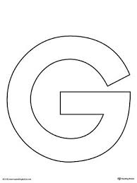 Uppercase Letter G Template Printable Letter G Crafts Printable Alphabet Letters Do A Dot