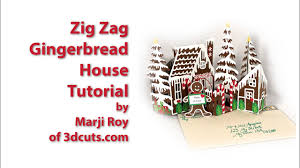 A collection of christmas trees. Zig Zag Gingerbread House Tutorial Youtube