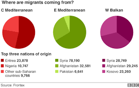 eu migration crisis in seven charts bbc pie charts europe