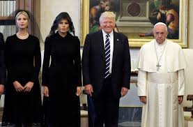 Image result for trump images with Pope