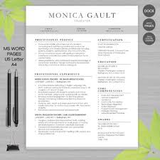 Once we have created your personalized cv, we will send it for. Teacher Resume Template For Ms Word Educator Resume Writing Guide