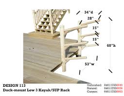 Get more dock space with over the water options. Dock Mounted Kayak Rack Dock Or Deck Storage For 3 Kayaks Or Sups