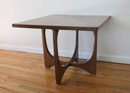 It is made of solid wood and has their signature sculpted arched base. Mid Century Modern Broyhill Brasilia Coffee And Side End Tables Picked Vintage
