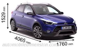 The kona debuted in june 2017 and the production version was. Dimensions Of Hyundai Cars Showing Length Width And Height