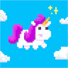 Kawaii pixel art 66636 gifs. Pixel Art Licorne Kawaii