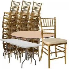 100 Person Bundle For Formal Gatherings Rent Tables And Chairs Chair Table And Chairs