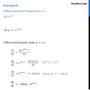 Example 26 (iv) - Differentiate e^(cos x) w.r.t x [with Video]