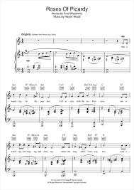 Haydn Wood Roses Of Picardy Sheet Music Notes Chords Download Printable Piano Vocal Guitar Right Hand Melody Sku 118732