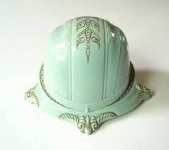 Blue Green Domed Celluloid Ring Box Vintage Plastic Art Deco Etsy Vintage Ring Box Antique Ring Box Double Ring Box
