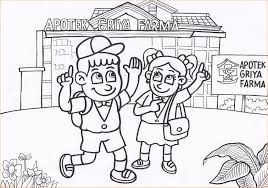 Gambar mewarnai anak tk tema pemandangan. Contoh Gambar Mewarnai Gambar Orang Untuk Anak Tk Kataucap