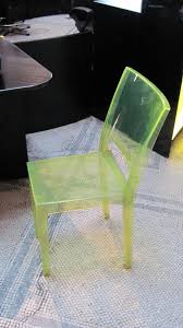 Transparent Neon Green Plastic Chair At V Museum Chair Plastic Chair Furniture