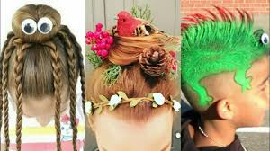 45 quick and easy hairstyles you can do in minutes; Crazy Hair Style Wacky Hair Style 2017 Crazy Hair Day In School Youtube