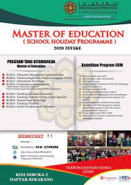 So i decided to stay in england and forget about pursuing a. Un Master Of Education School Holiday Programme Iium 2021 Facebook