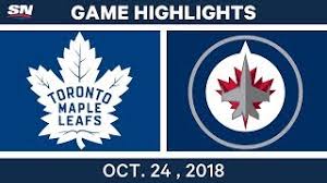 Links to toronto maple leafs vs. Nhl Highlights Maple Leafs Vs Jets Oct 24 2018 Youtube