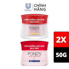 Bộ Sản Phẩm Kem Dưỡng Da Pond's Age Miracle Chống Lão Hoá Ngày Và Đêm 50g
