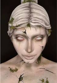 Man That Turn Angel Statue into Halloween Statue