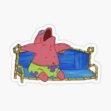 Patrick Sleeping Sticker By Stickers27 Redbubble