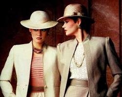 Image of Power suit dress style 1984