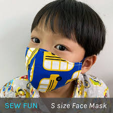 Sew Fun Face Mask Pattern Sizes Xs To Xl In 2020 Face Masks For Kids Face Mask Mask For Kids