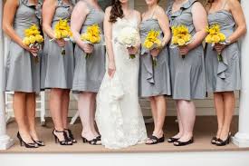 Yellow And Gray Wedding Heart Love Weddings Black Bridesmaid Dresses Yellow Grey Weddings Grey Bridesmaid Dresses
