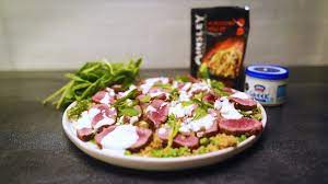 Season and stir to combine. Grilled Lamb With Pea And Feta Cous Cous The Cook S Pantry