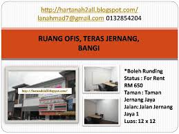 Ruang pejabat di p15 untuk disewa kawasan yang sibuk dengan pelbagai perniagaan dan perumahan berhampiran sesuai untuk pejabat urusan dsb tempat letak kereta berhampiran. Hartanah Sekitar Selangor Kl Ruang Pejabat Untuk Disewa