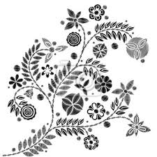 Zugegeben, auf deutsch klingt der name dieses stickstiches schon unglaublich lahm. Stickerei Vereinfachte Blumenmuster Zeitgenossische Blumen Asymetrische Fototapete Fototapeten Vereinfacht Patch Stickerei Myloview De