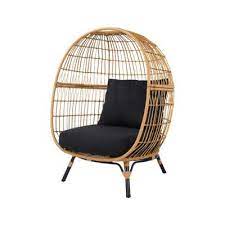 fauteuil oeuf de jardin goodhome apolima effet rotin marron castorama egg chair rattan egg chair chair