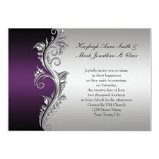 Vintage Purple Black And Silver Wedding Invitation Zazzle Com In 2020 Purple And Silver Wedding Silver Wedding Invitations Gold Wedding Invitations