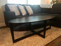 Au $21.92  1 bid postage: Vejmon Coffee Table Ikea Coffee Table Black Brown 55 1 8x26 Ikea Great Condition Like New For Sale In San Jose Ca Offerup