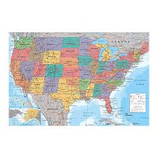Usa states and capitals map. Usa Landkarte Poster Poster Grossformat Jetzt Im Shop Bestellen Close Up Gmbh
