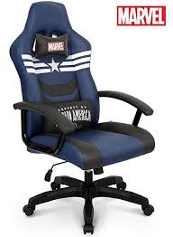 Licensed Marvel Gaming Racing Chair Executive Office Desk Task Computer Home Chair High Back Headrest Tilt Ergonomic Lum Gaming Chair Racing Chair Marvel Games