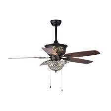 Collins 52 Inch 5 Blade Ceiling Fan Crystal Bowl Walmart Com Ceiling Fan Crystal Warehouse Of Tiffany Ceiling Fan With Light