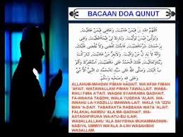 Doa Qunut Solat Subuh Solat Doa Quran