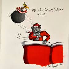 Santa claus magic & fun, christmas day, every day! Emil Aslund On Twitter December Drawing Challenge Day 23 Bad Santa Drawing Decemberdrawingchallenge Ddc2017 Christmas Merrychristmas