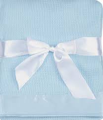 Unfollow satin blanket edging to stop getting updates on your ebay feed. Amazon Com Quadow Thermal Waffle Weave Baby Blanket With Satin Nylon Trim Blue Baby