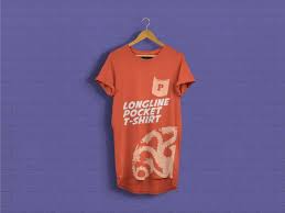 Short Sleeves Longline Pocket T Shirt Mockup Psd Psfiles In 2020 Shirt Mockup Tshirt Mockup Clothing Mockup