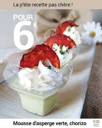 Mousse D Asperge Verte Chantilly Mascarpone Salee Chorizo En 2020 Asperge Verte Asperge Recette