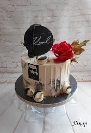 Karl Lagerfeld Cake By Jitkap Cake Drip Cakes Karl Lagerfeld