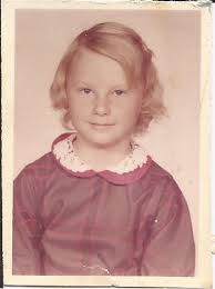 Pam Pate in front of our house; Nov., 1965.