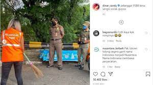 Cara membuat sapu agar tetap mekar anti kincup. Potret Dinar Candy Sibuk Sapu Jalanan Langgar Psbb