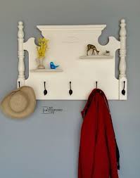 A wall mounted coat rack can save space in a small mudroom or entryway. 15 Clever Ideas For Diy Hooks Diy Coat Racks