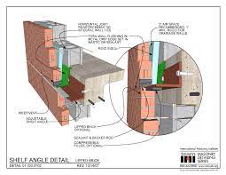 01 030 0702 Shelf Angle Detail Lipped Brick International Masonry Institute Brick Cladding Brick Detail Brick
