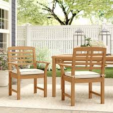 Check spelling or type a new query. Outdoor Teak Patio Dining Chairs You Ll Love In 2021 Wayfair