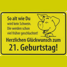 Herzlichen Gluckwunsch Zum 21 Frech 2 95