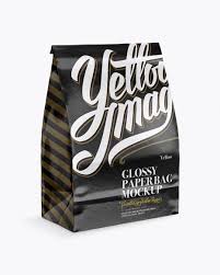 Free Mockups Glossy Paper Bag Mockup Half Side View Object Mockups Free Mockups Psd Mockup Free Psd Psd Mockup Template