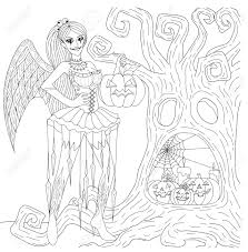Sometimes you just wanna break out the crayolas and relive your youth. Halloween Coloring Pages Coloring Book For Adults Gothic Girl Horror Background With Castle Pumpkins And Owl Antistress Freehand Sketch Drawing With Doodle And Zentangle Elements Royalty Free Cliparts Vectors And Stock Illustration