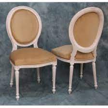 Maybe you would like to learn more about one of these? 6 Chaises Medaillon Ceruse Blanc Velours Sable Nayar France
