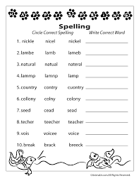 Spring Spelling Worksheet Spelling Worksheets Grade Spelling 2nd Grade Spelling